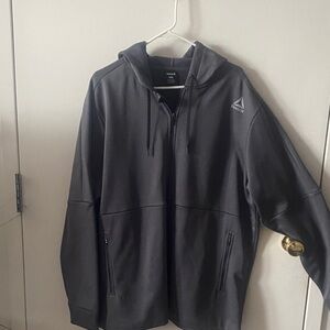 Reebok Charcoal Full-Zip Hoodie